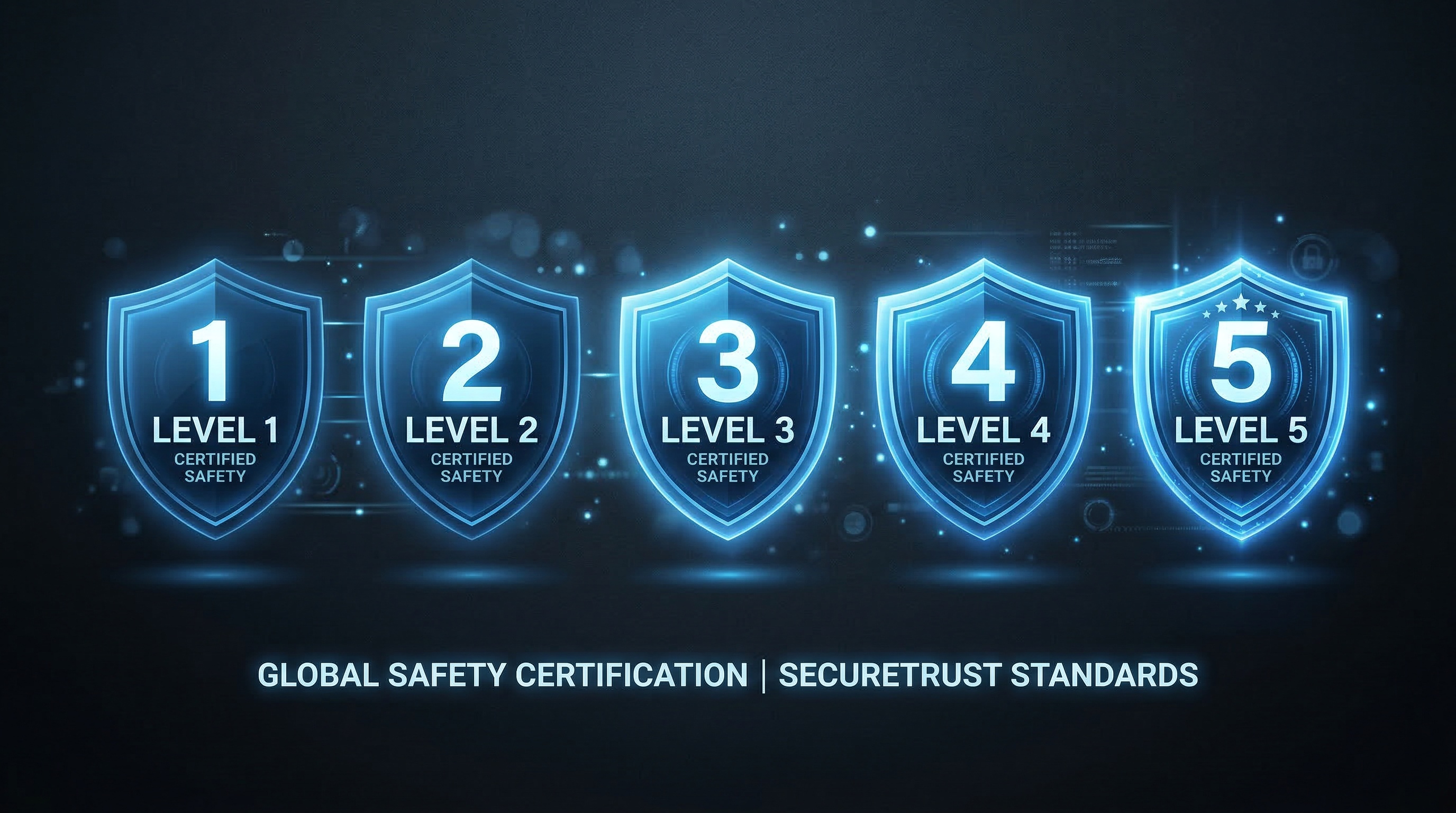 Safety shield levels